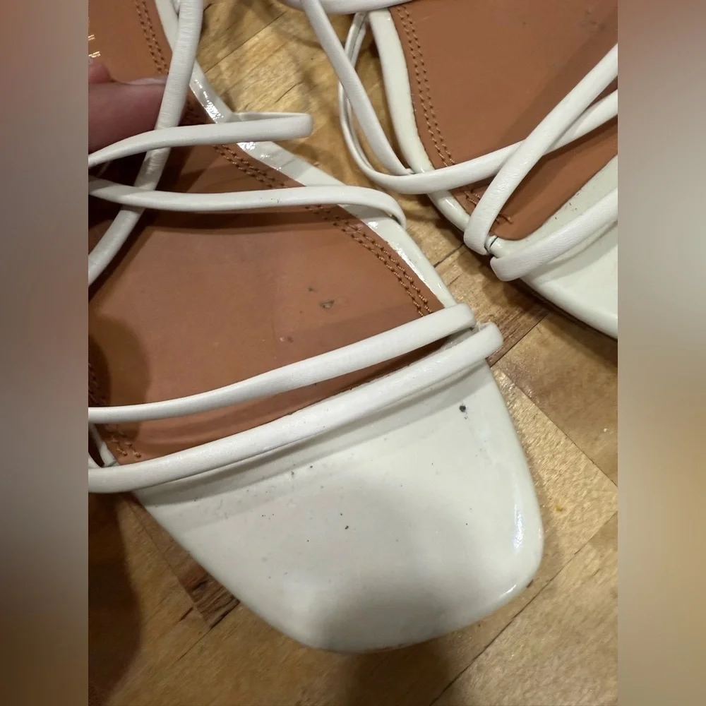 Tory Burch White Strappy Sandals